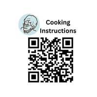 Cooking Instructions QR code sticker babcis