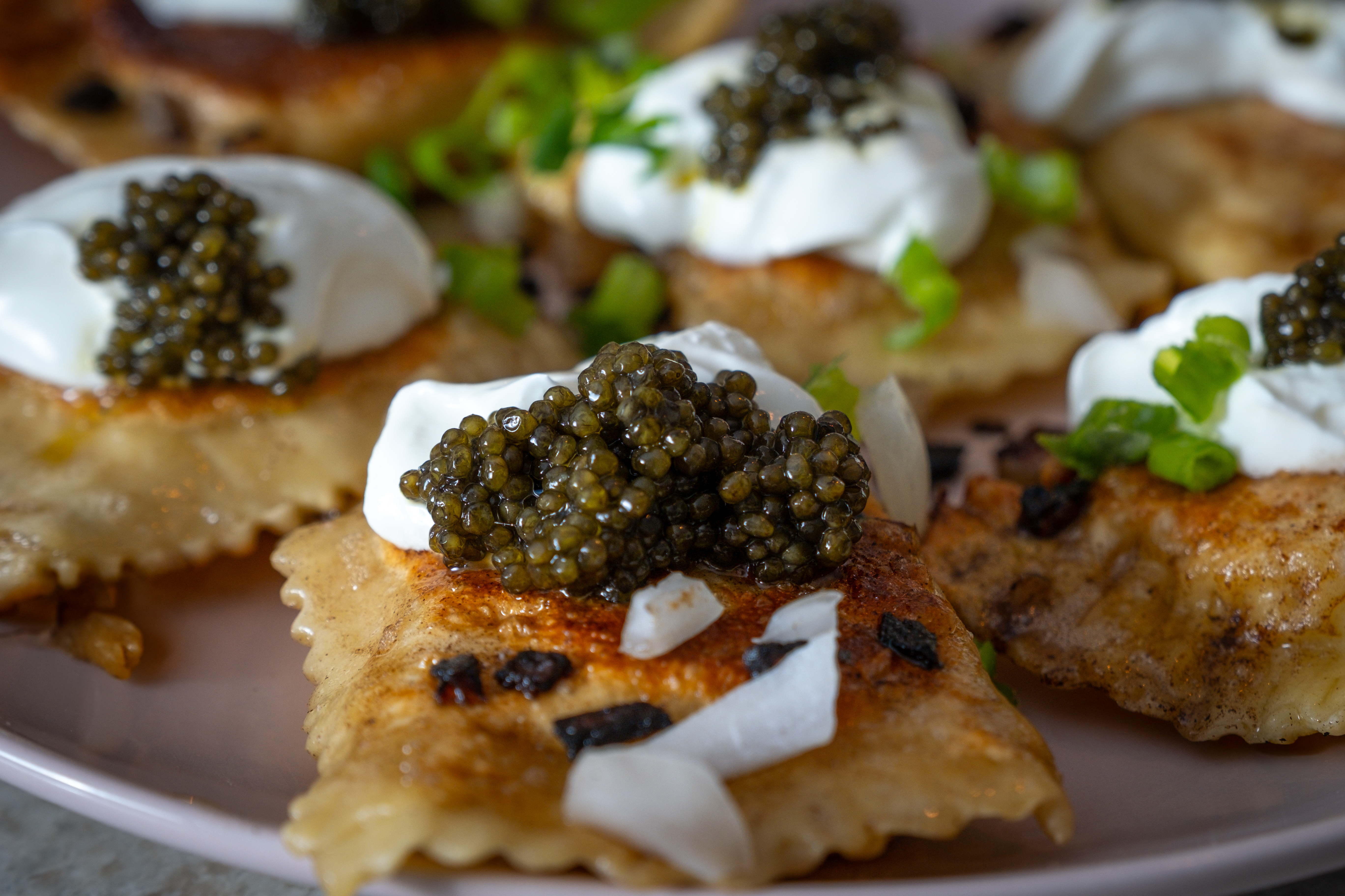 the caviar pierogi, ultimate luxury caviar